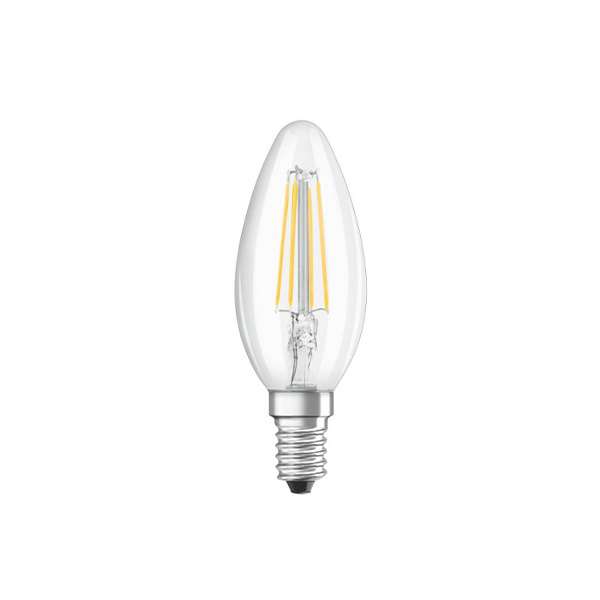 Osram Parathom Retrofit Classic B LED kaarslamp 5W=40W E14 220V-240V 2700K kleur 927 B35 helder dimbaar